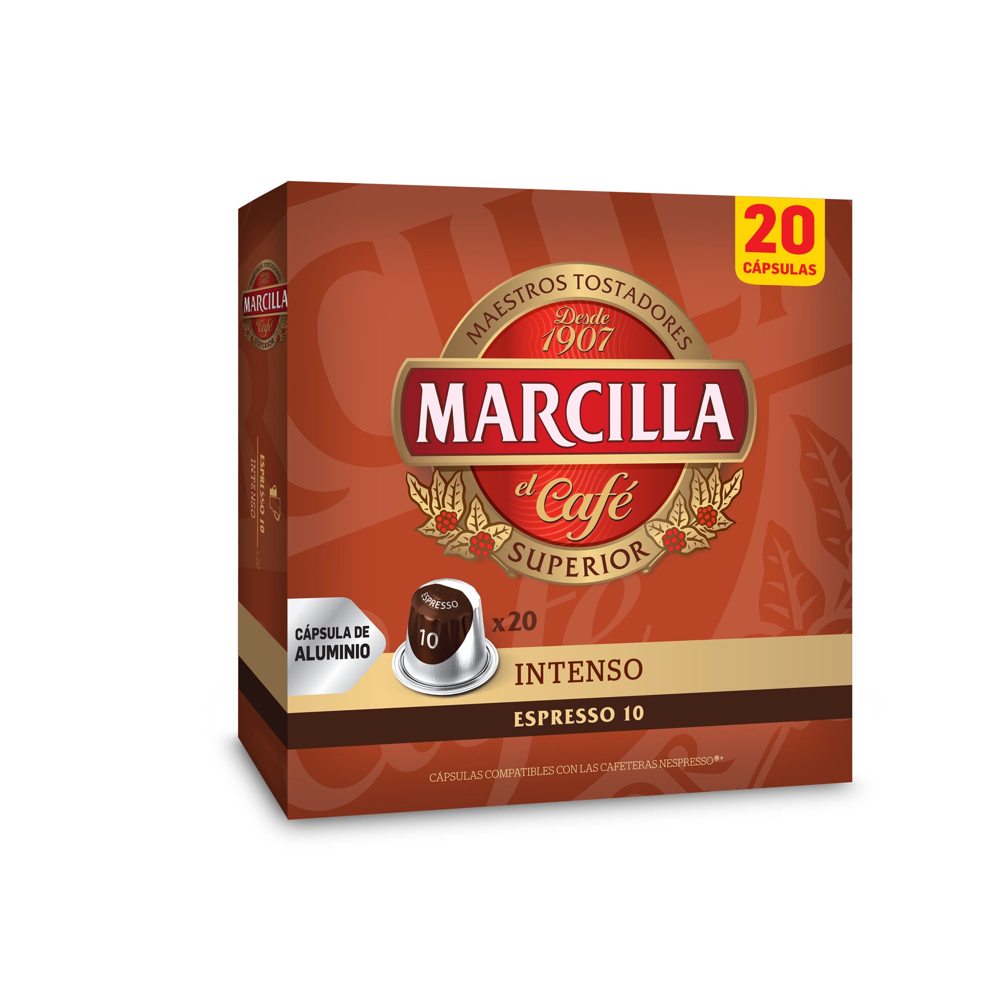 Café cápsula intenso nº10 Marcilla p20 104g