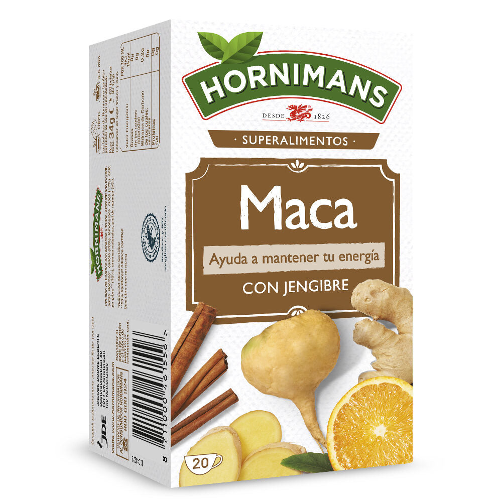 Infusión maca c/jengibre Hornimans p20