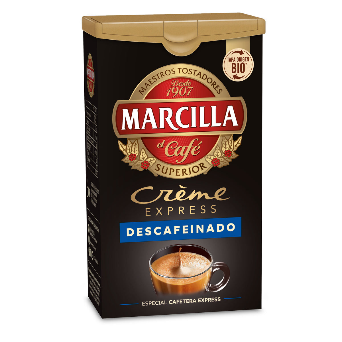 Café molido creme express descafeinado Marcilla 200g