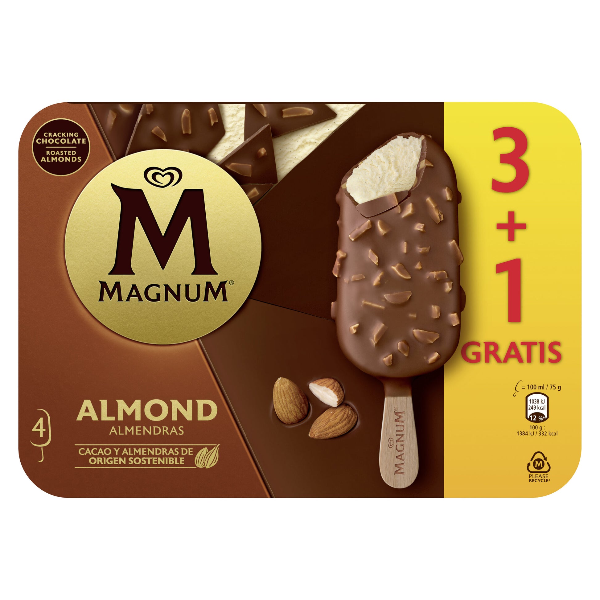 Bombon almendras Magnum p3+1x100ml