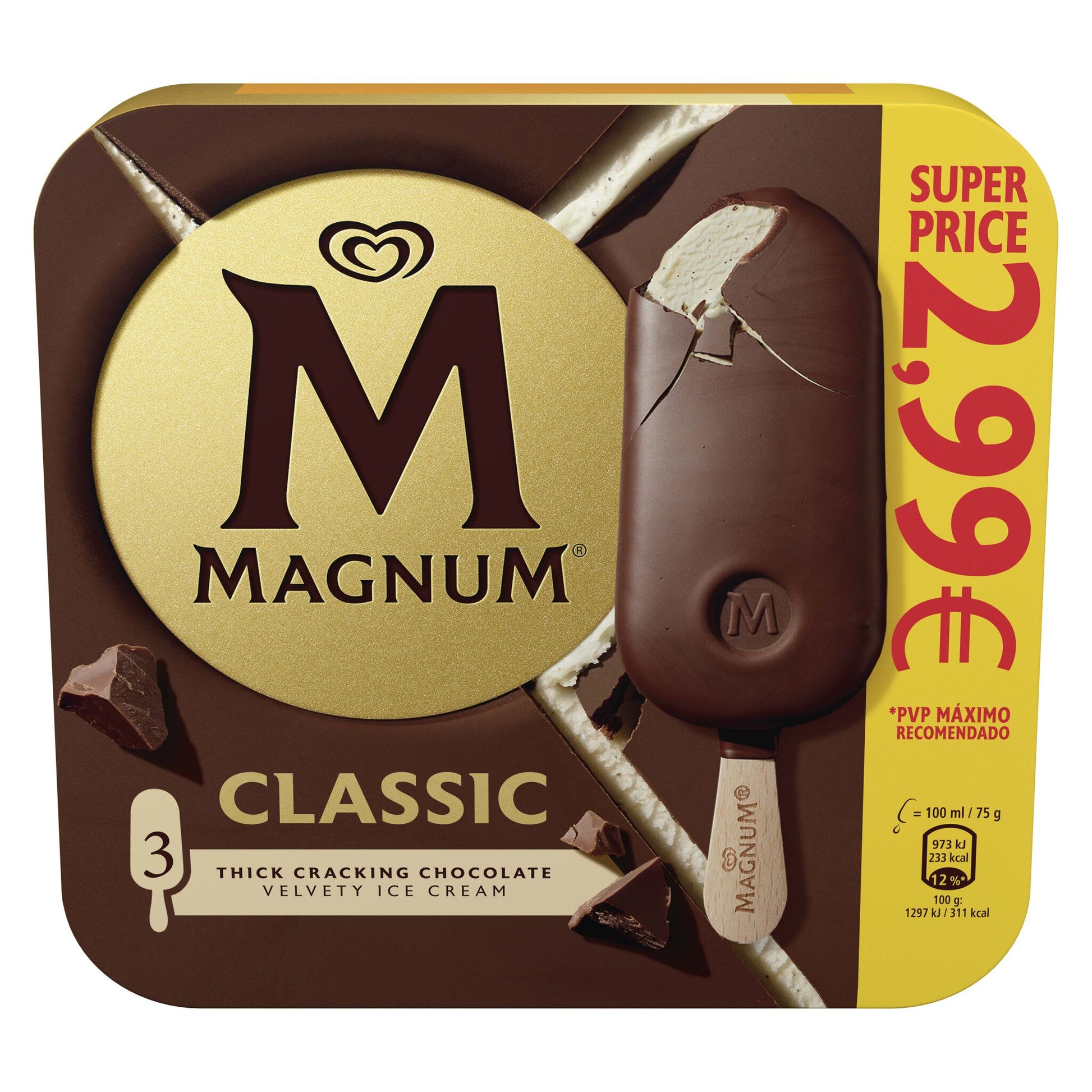 Bombon clasico Magnum p3x100ml