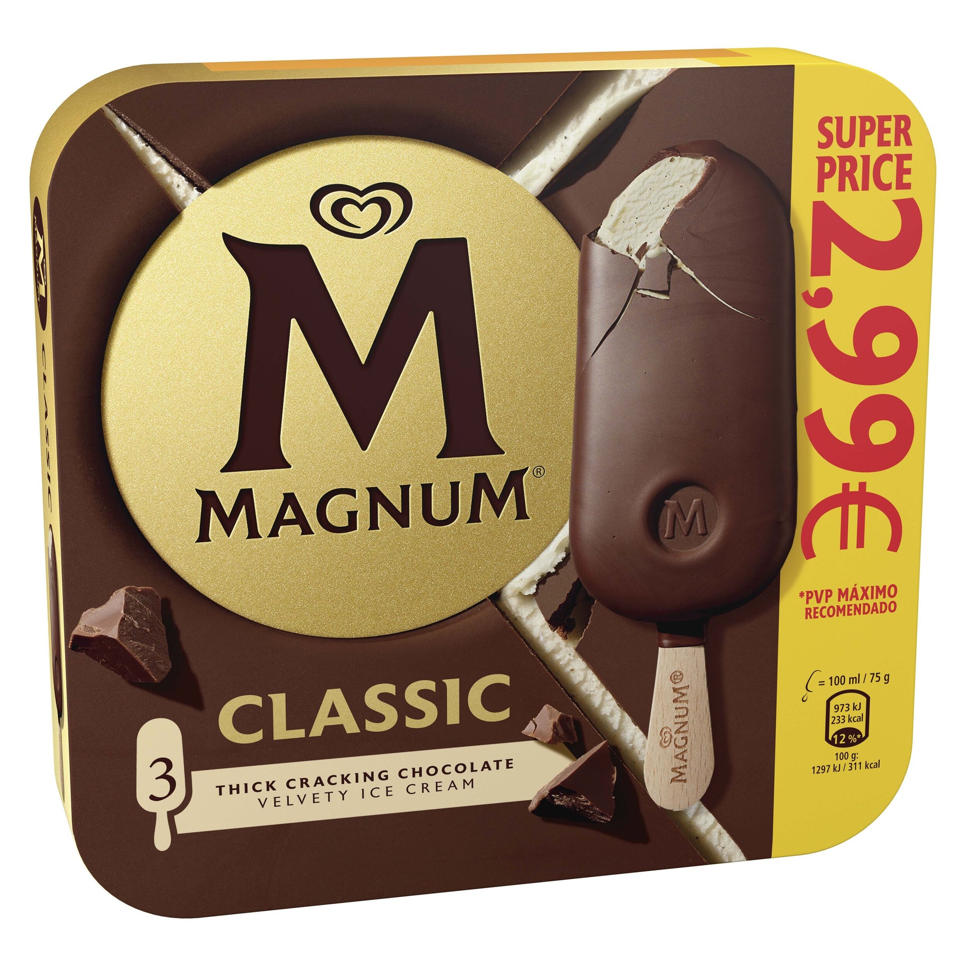 Bombon clasico Magnum p3x100ml