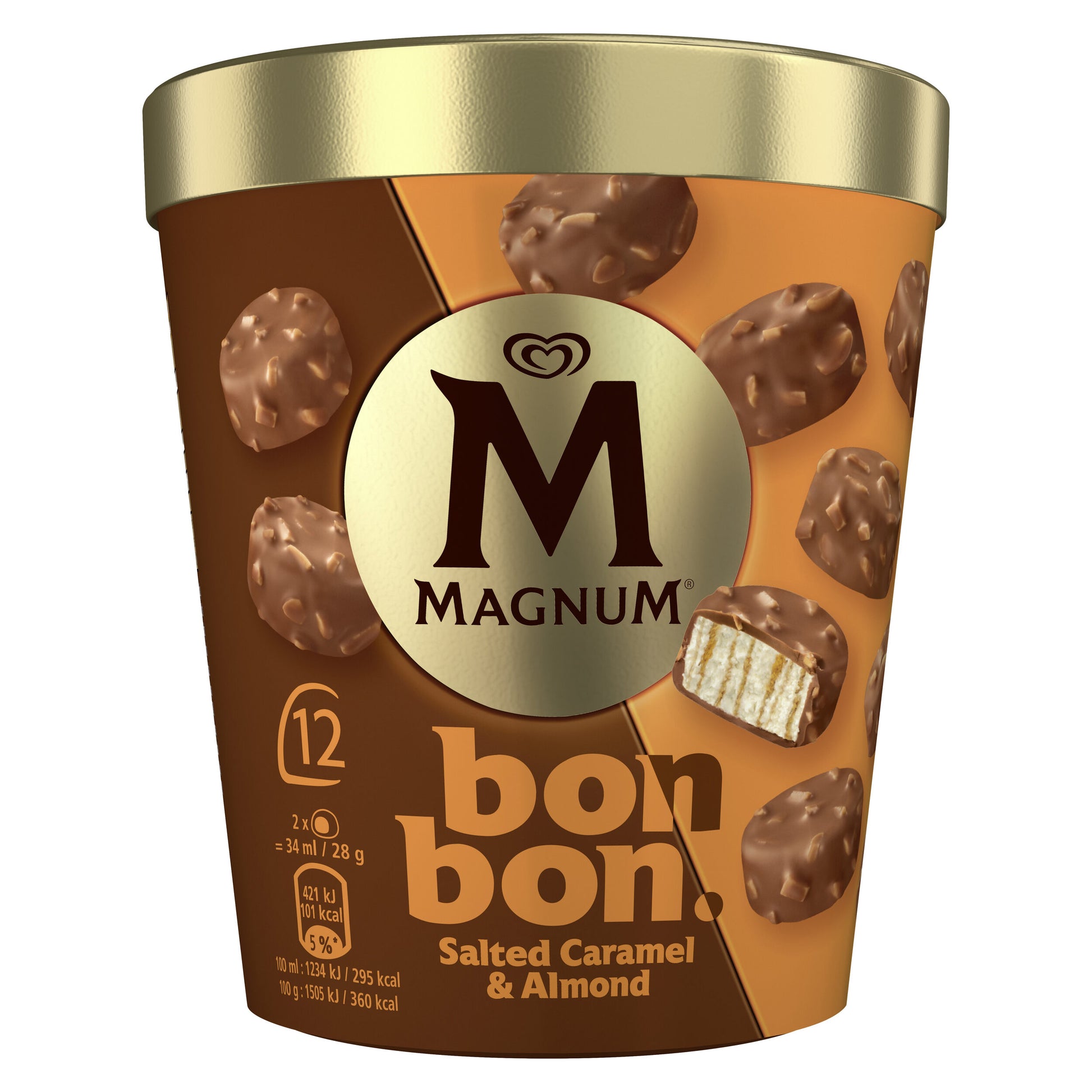 Bombon almendra & caramelo salado Magnum p12x17ml