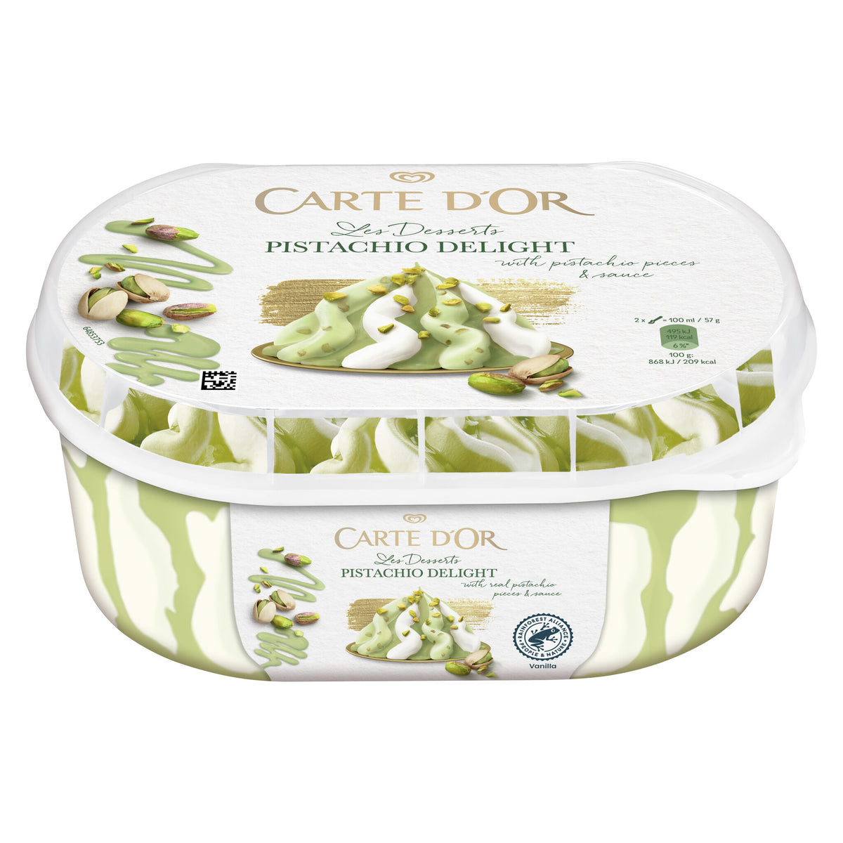 Tarrina pistacho Carte d'or 852ml