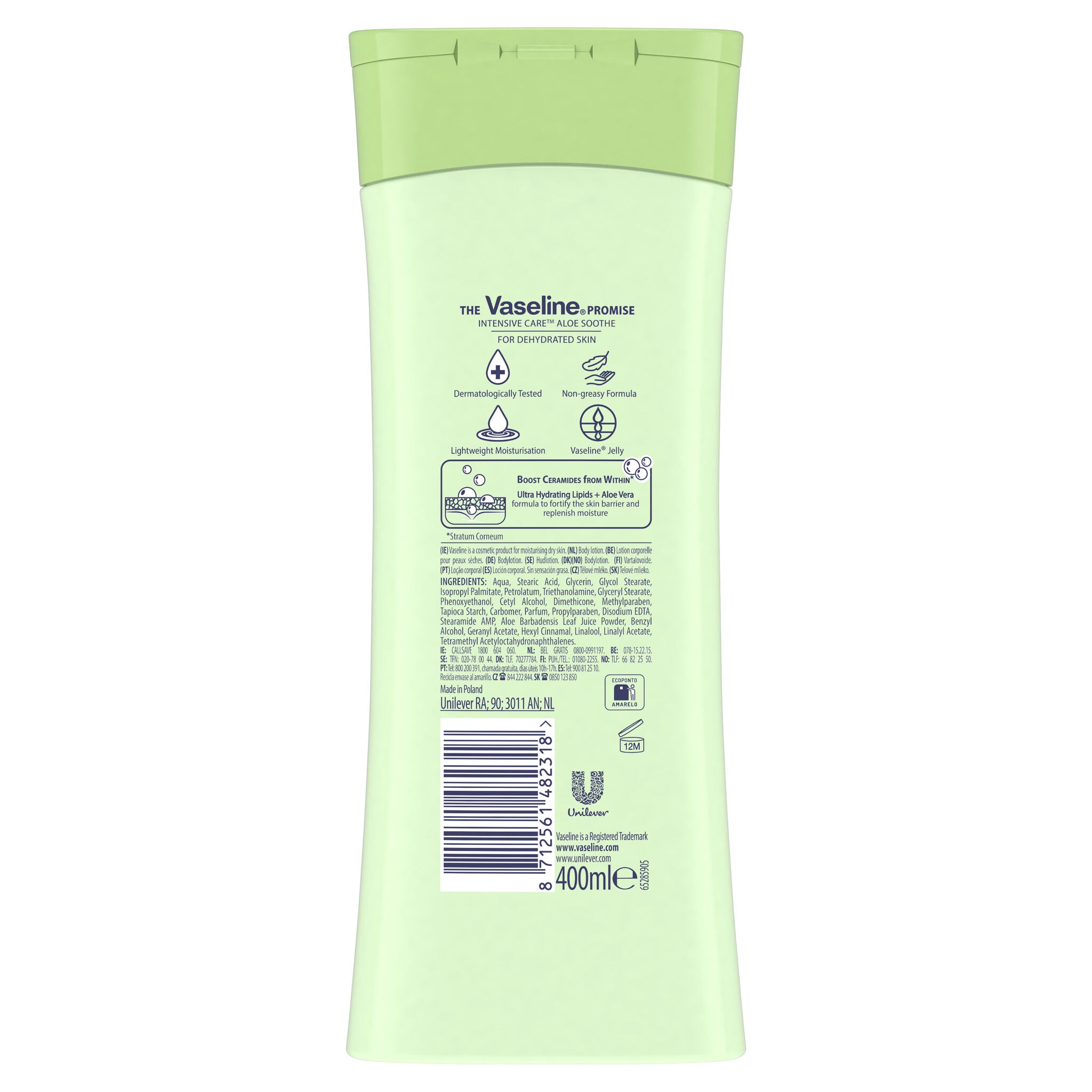 Locion corporal aloe soothe Vaseline 400ml