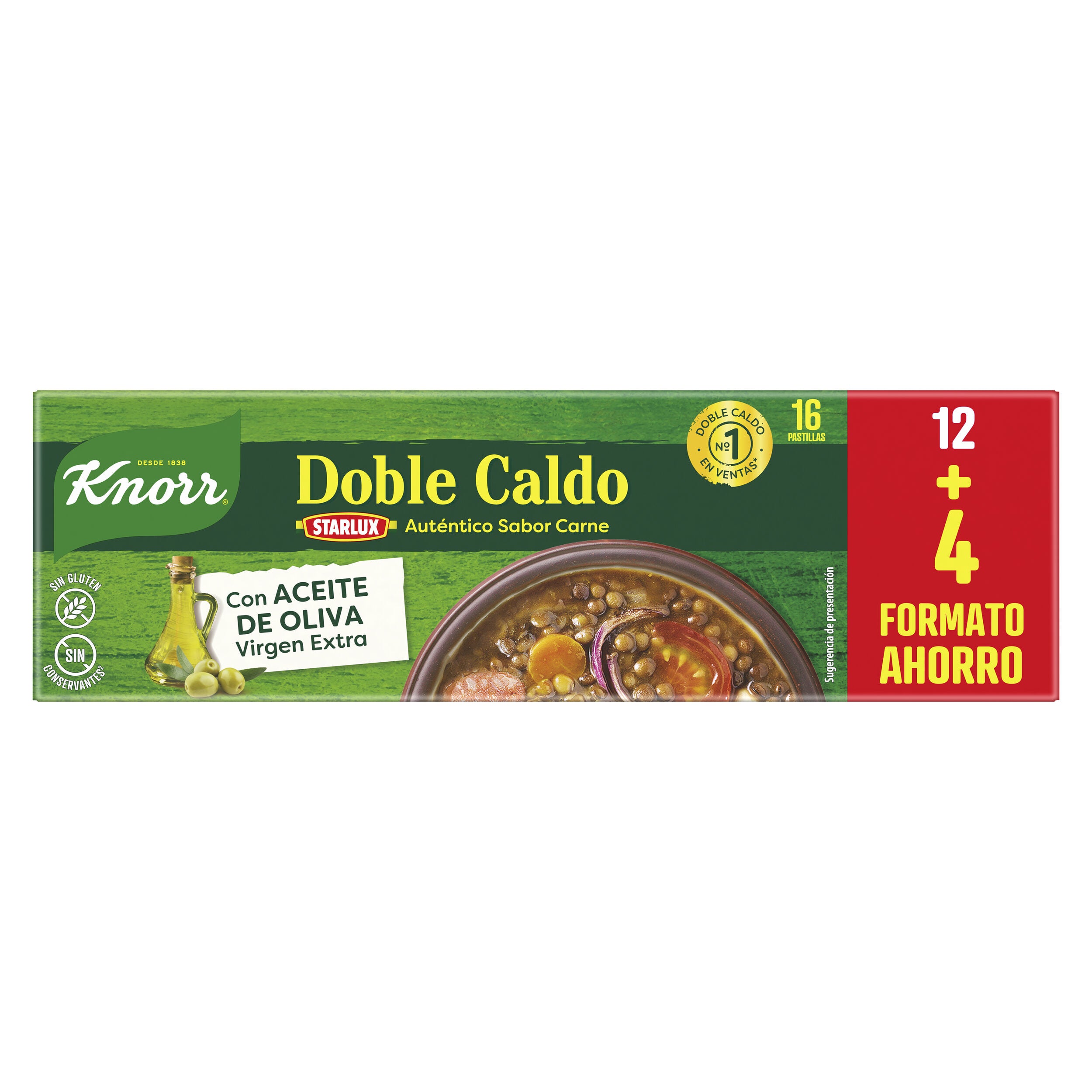 Pastilla caldo doble carne Knorr p12 120g