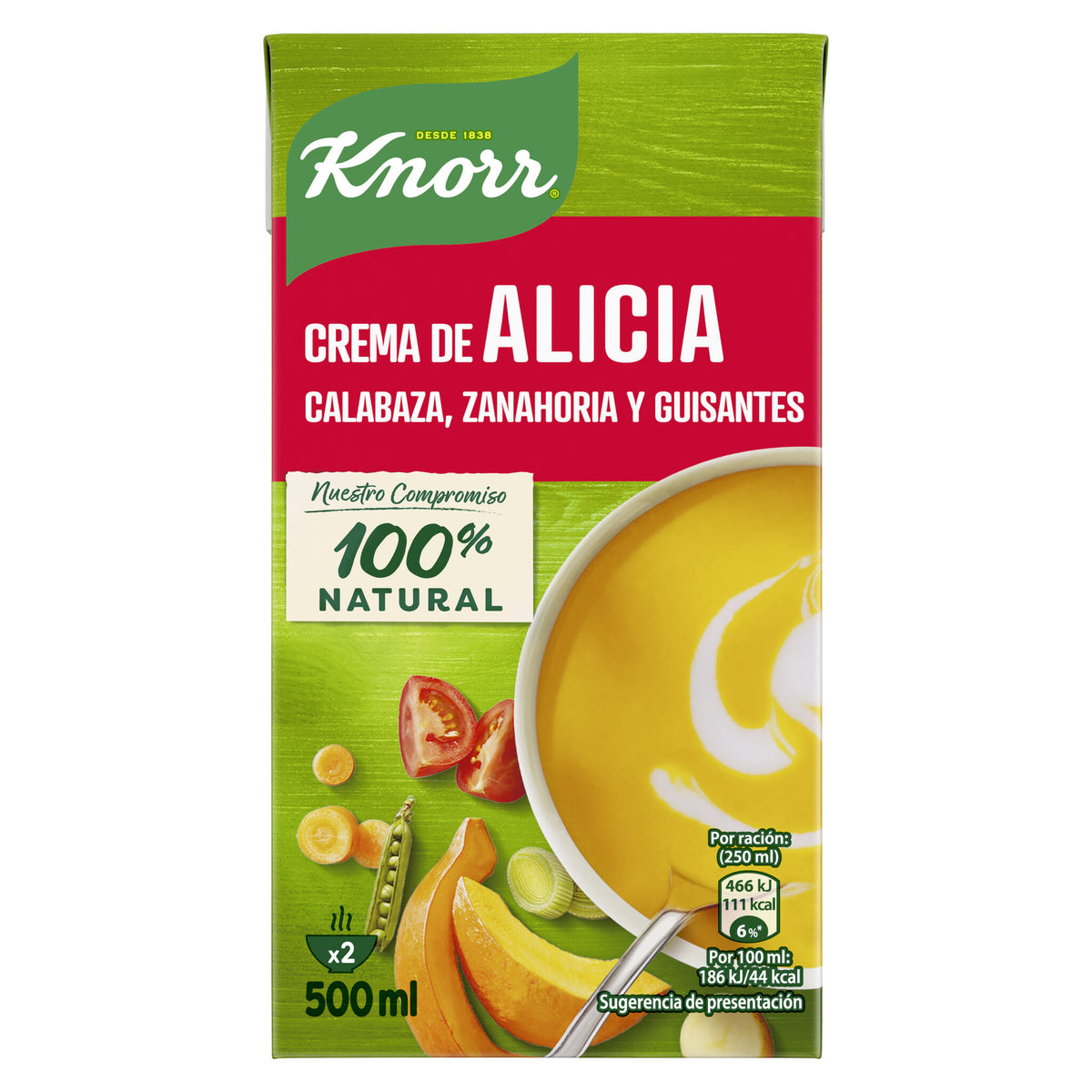 Crema verdura de alicia Knorr 500ml