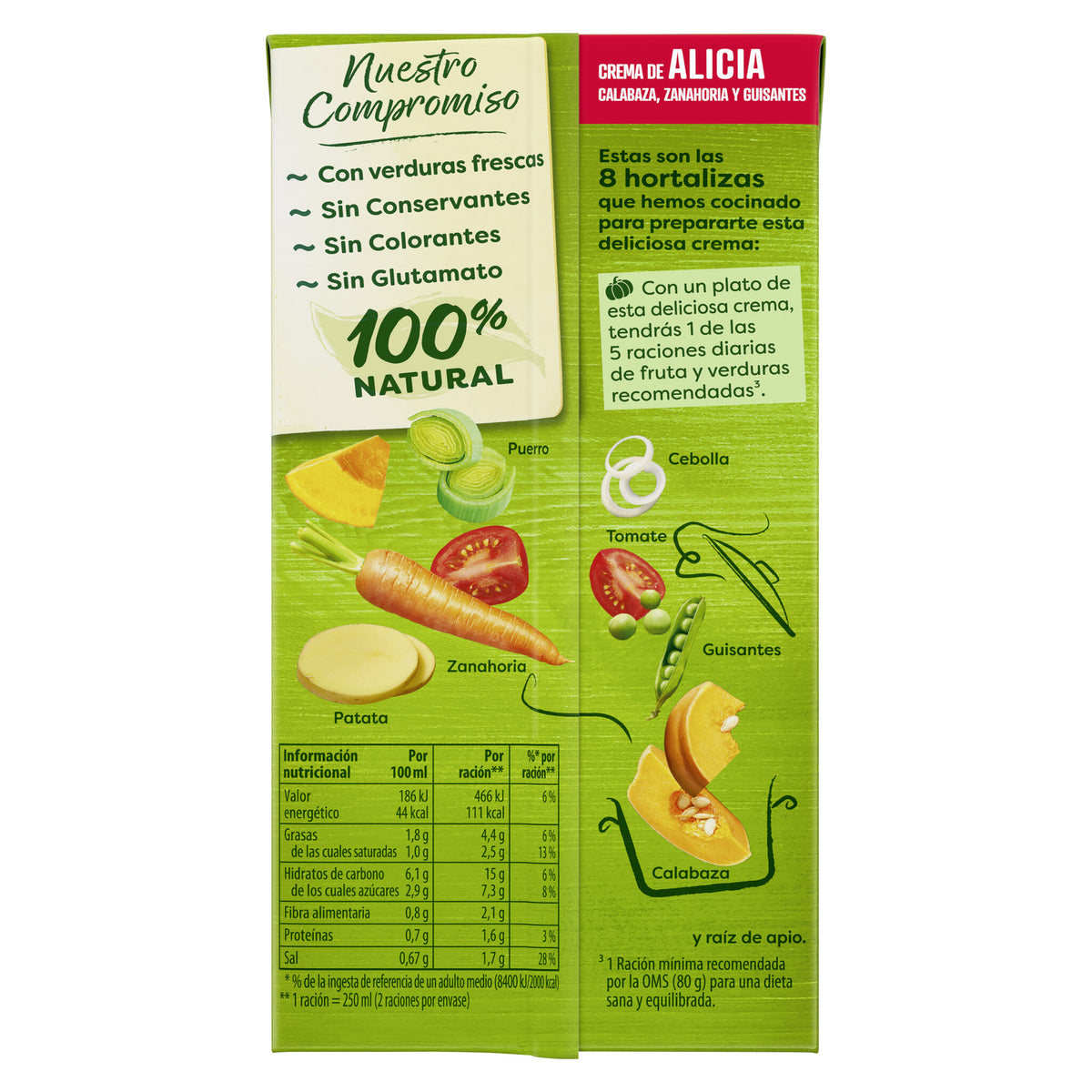 Crema verdura de alicia Knorr 500ml