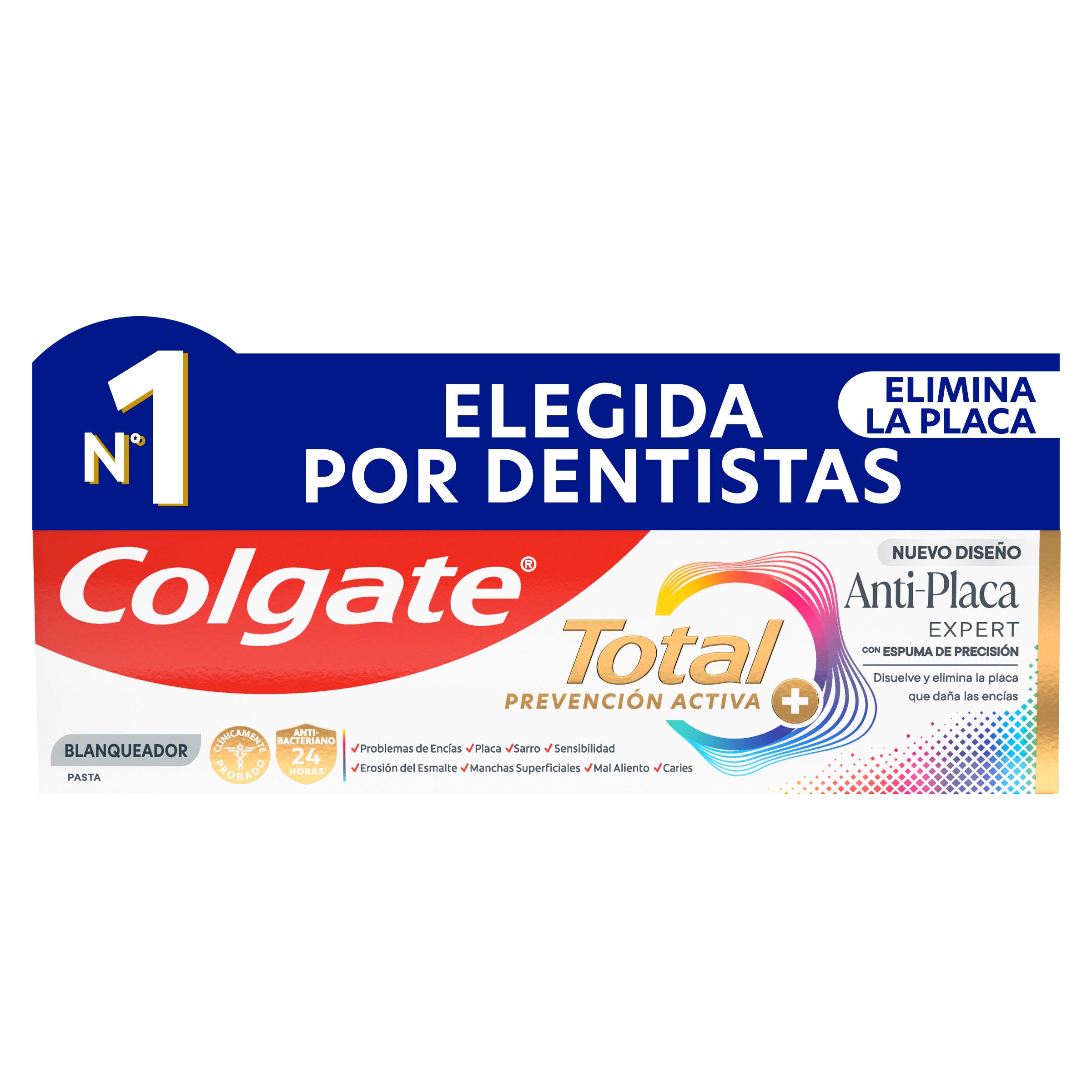 Dentífrico total placa white Colgate 75ml