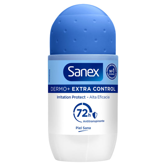 Desodorante roll-on dermo extra control Sanex 50ml La Despensa