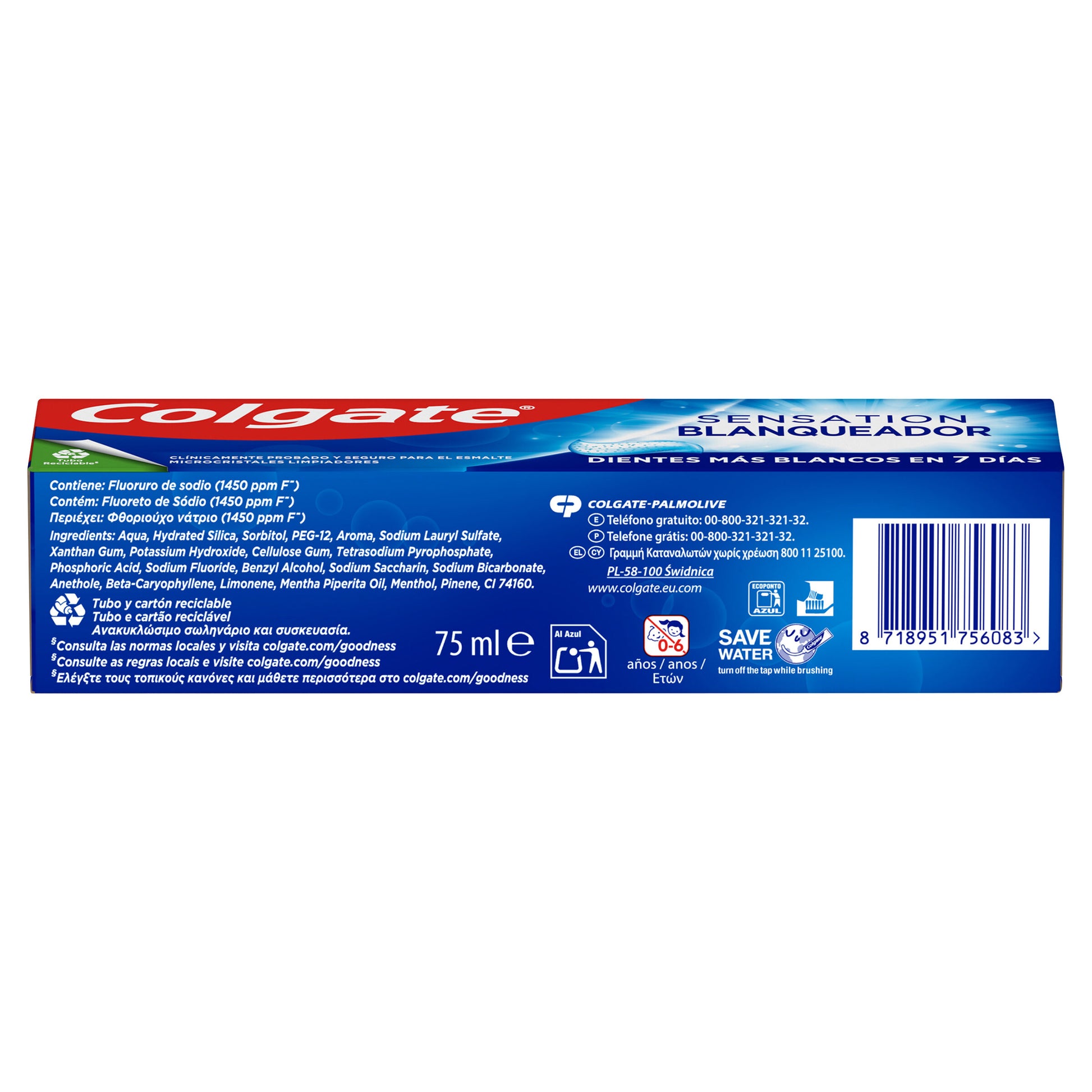 Dentífrico blanqueador Colgate 75ml