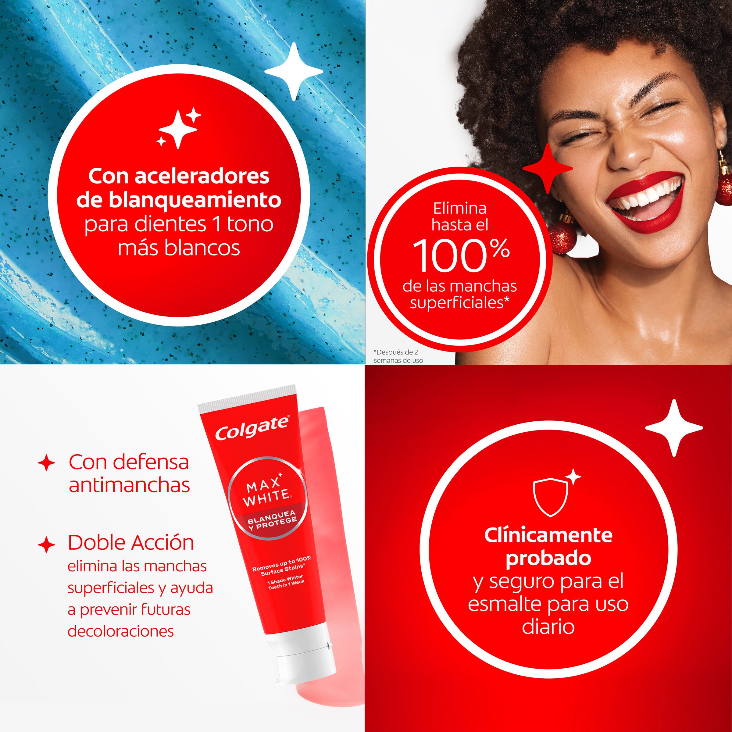 Dentífrico max white Colgate 75ml