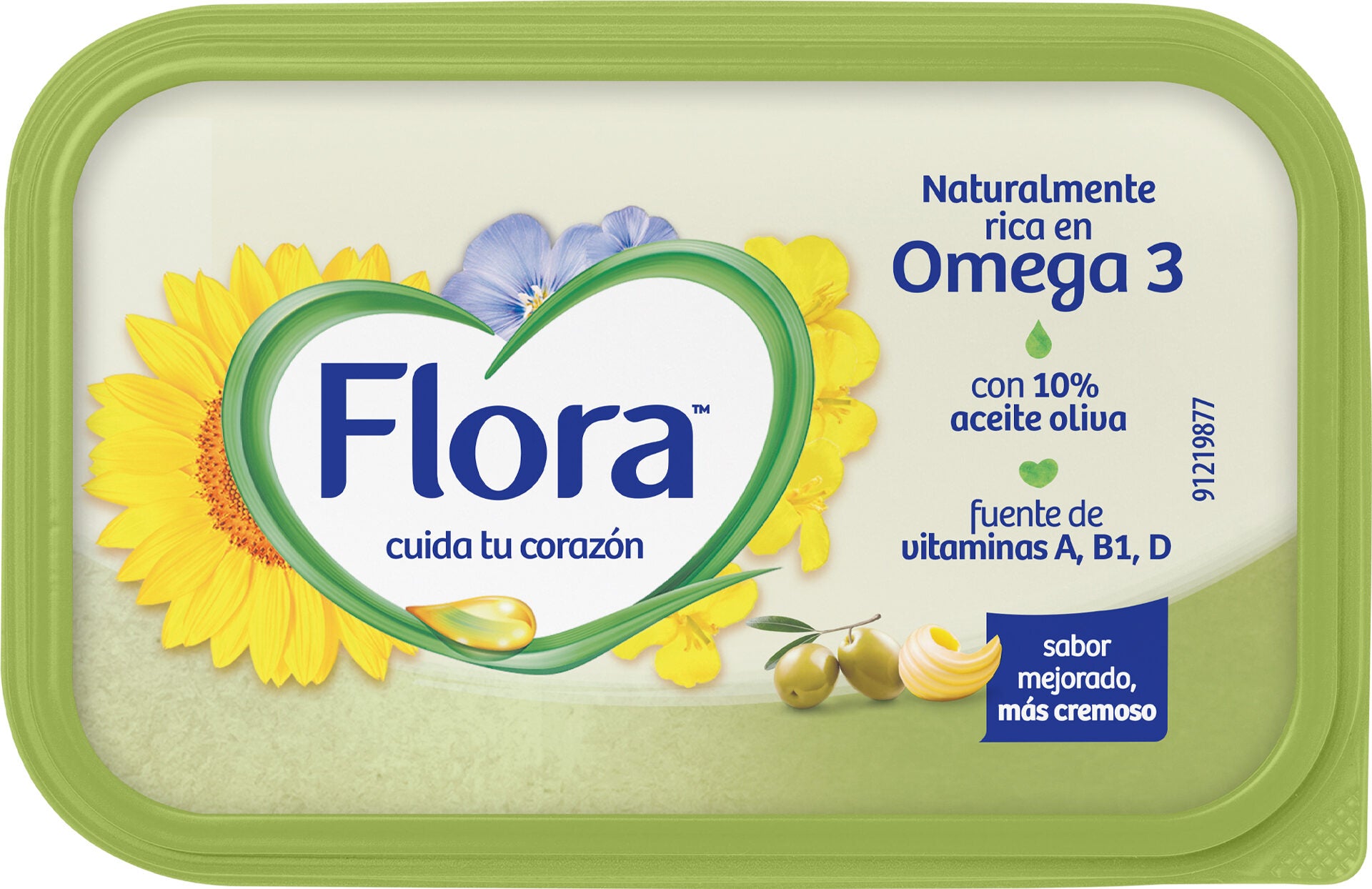 Margarina oliva tarrina Flora 225g