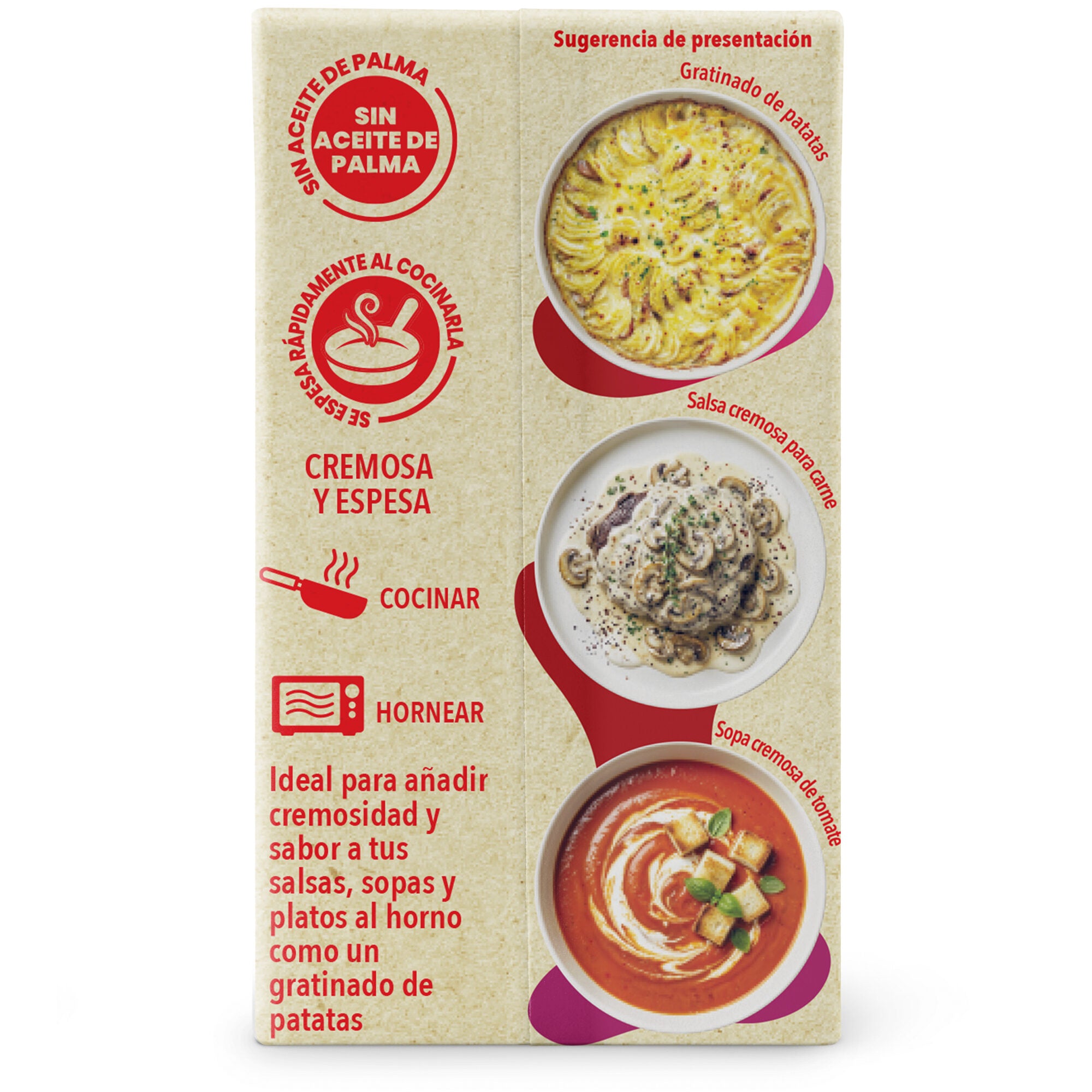Nata vegetal para cocinar Tulipan 250ml