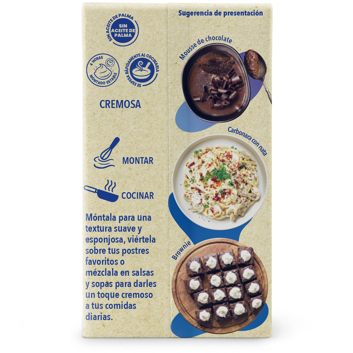 Nata vegetal para montar Tulipan 250ml