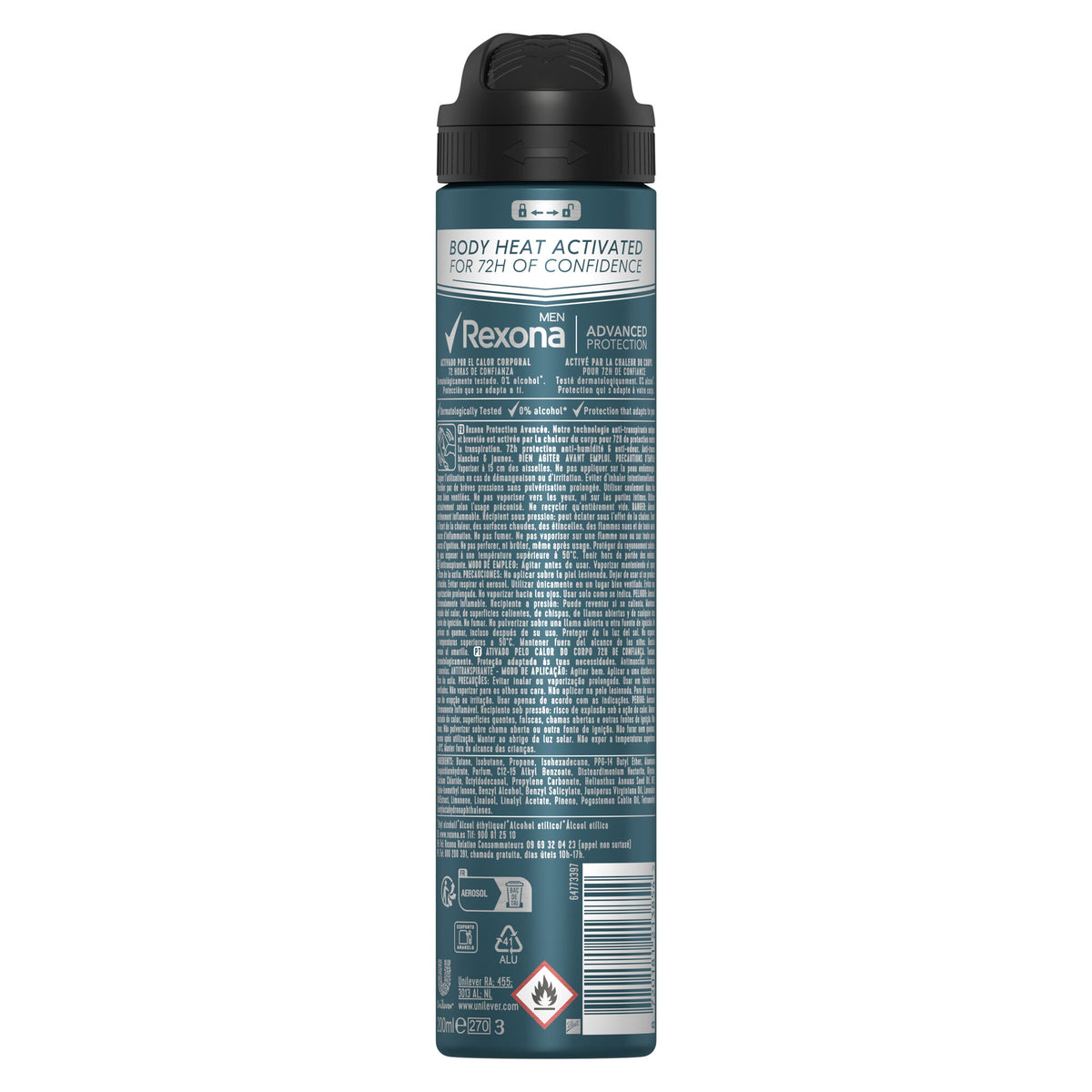 Desodorante spray invisible men Rexona 200ml
