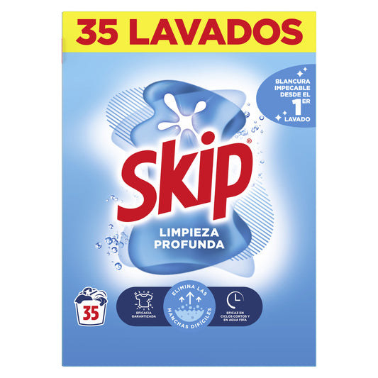 Detergente polvo mas concentrado Skip 35d La Despensa