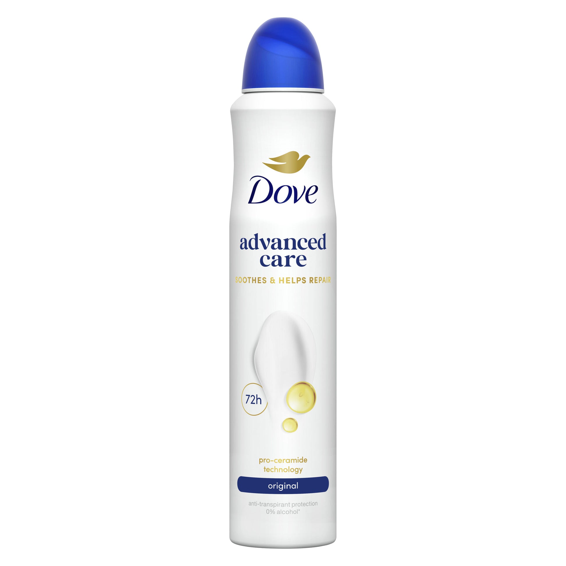 Desodorante spray mujer original 0% alcohol 48h Dove 200ml