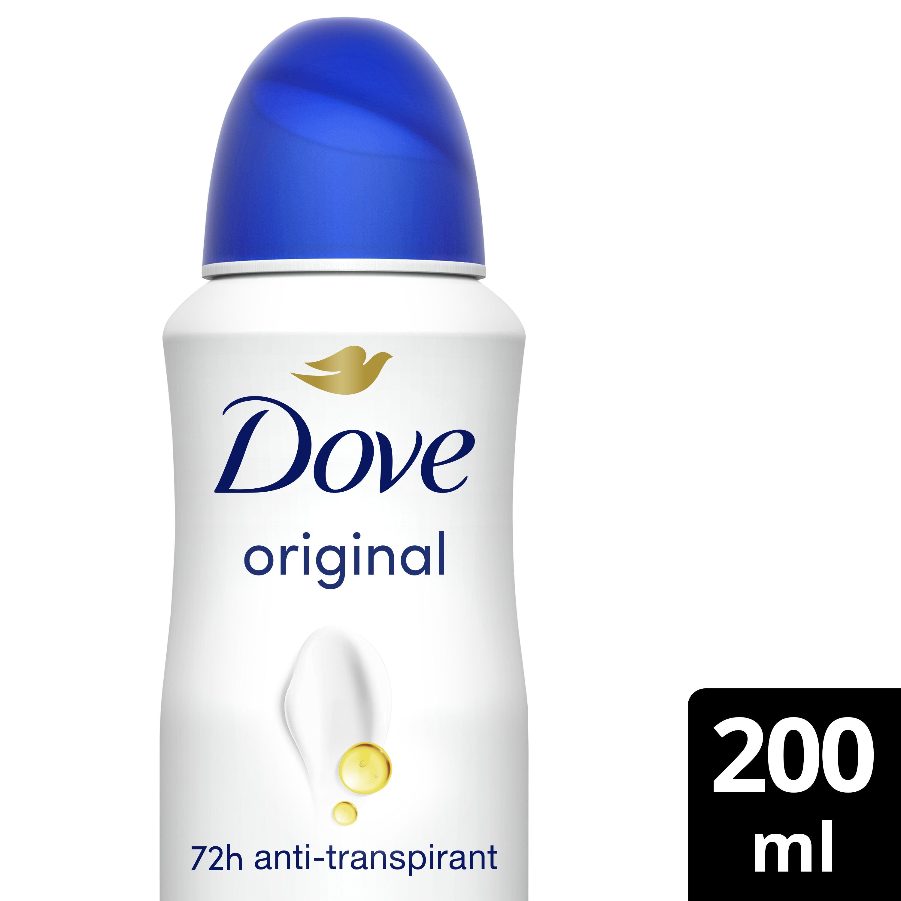 Desodorante spray mujer original 0% alcohol 48h Dove 200ml
