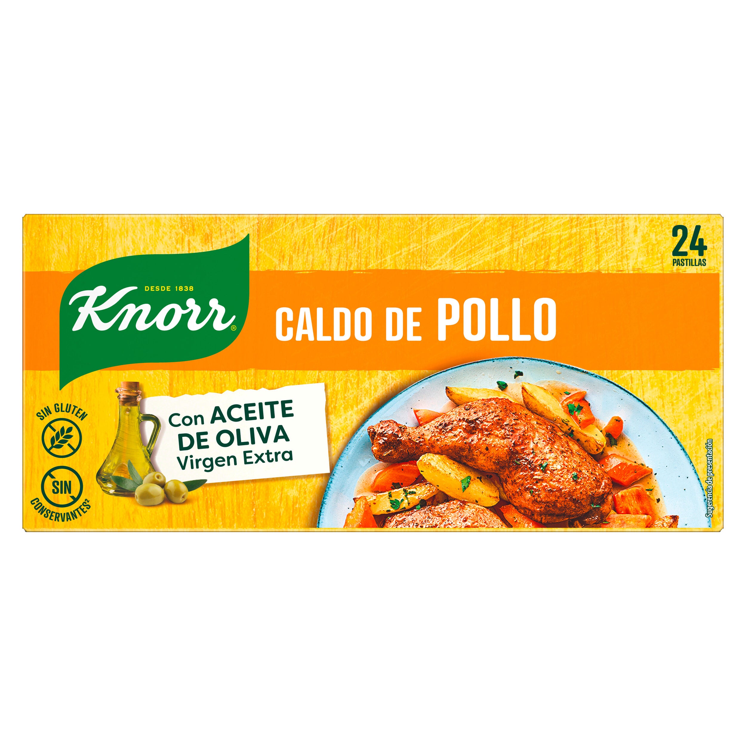 Pastilla caldo pollo Knorr 24u