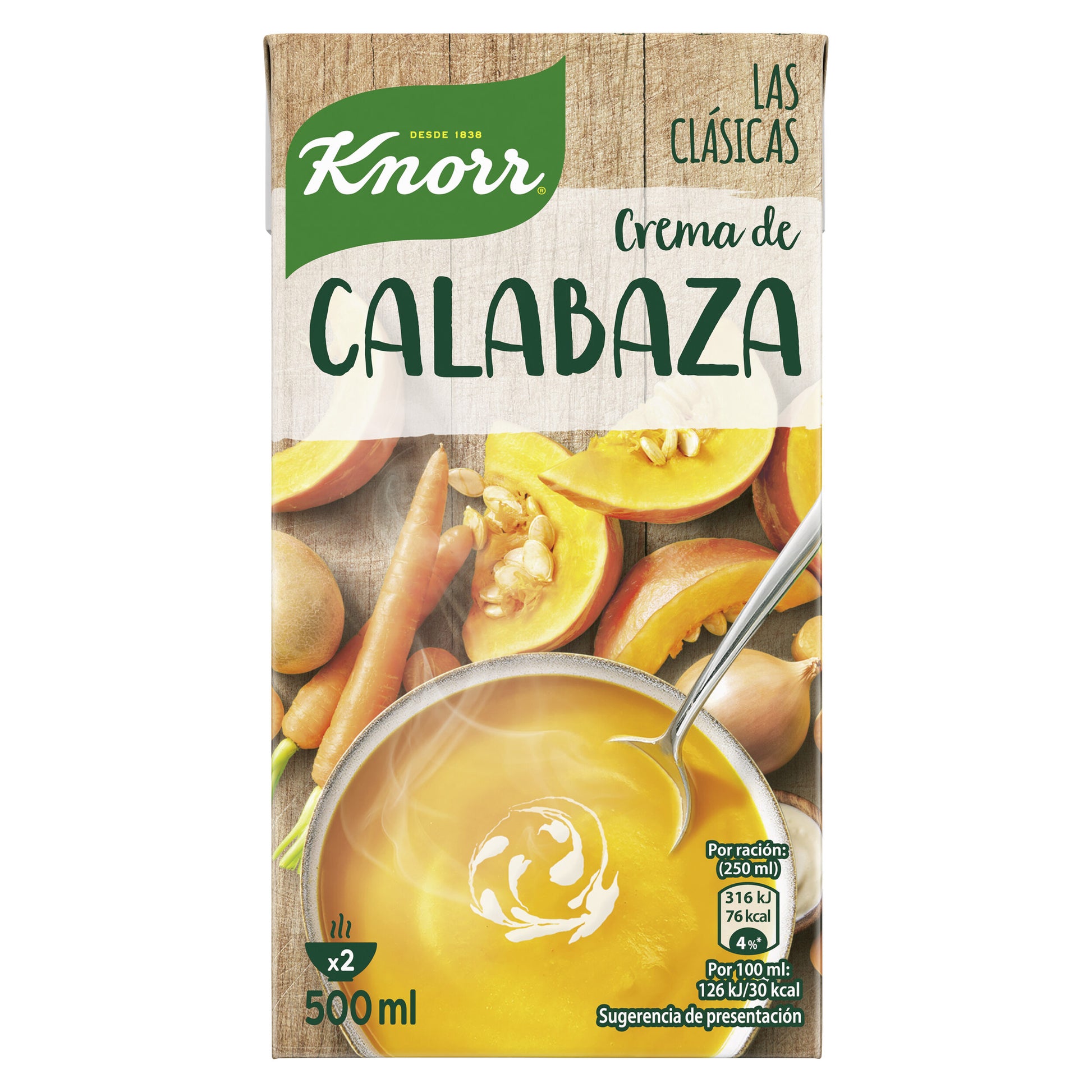 Crema verdura calabaza las clasicas Knorr 500ml