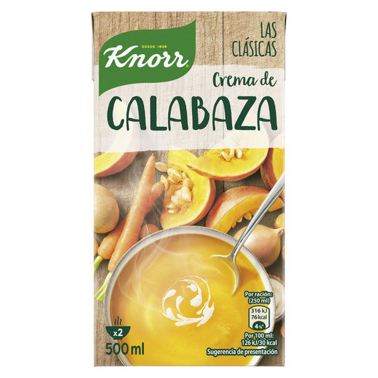 Crema verdura calabaza las clasicas Knorr 500ml La Despensa