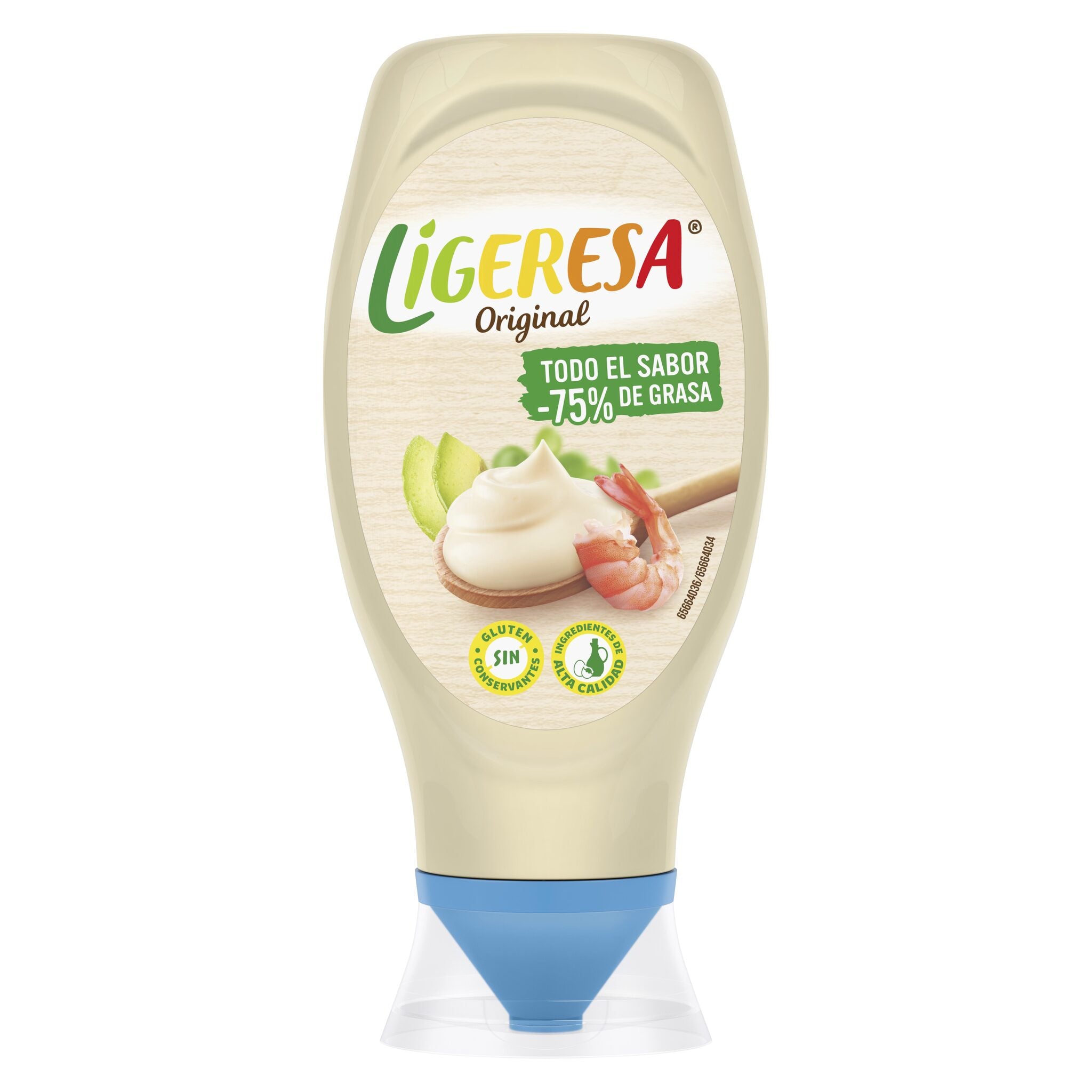Mayonesa ligera bocabajo Ligeresa 430ml