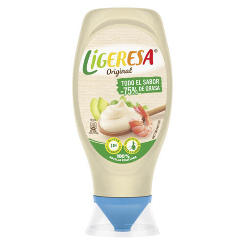Mayonesa ligera bocabajo Ligeresa 430ml