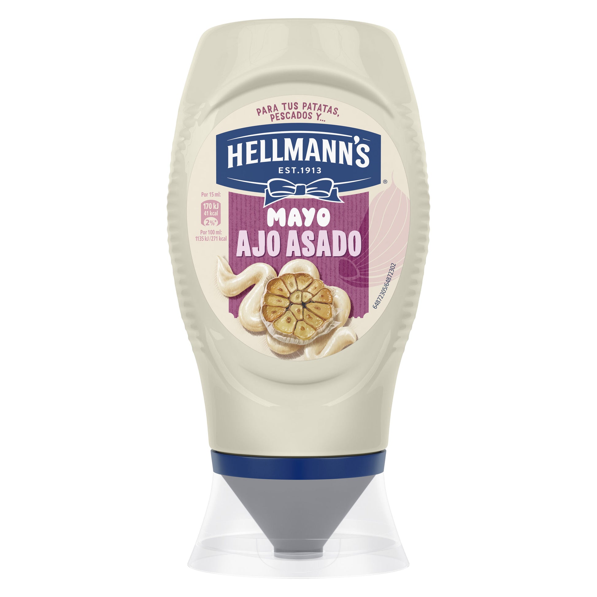 Mayonesa c/ajo Hellmans 250ml