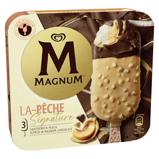 Bombon peach Magnum p3x85ml La Despensa