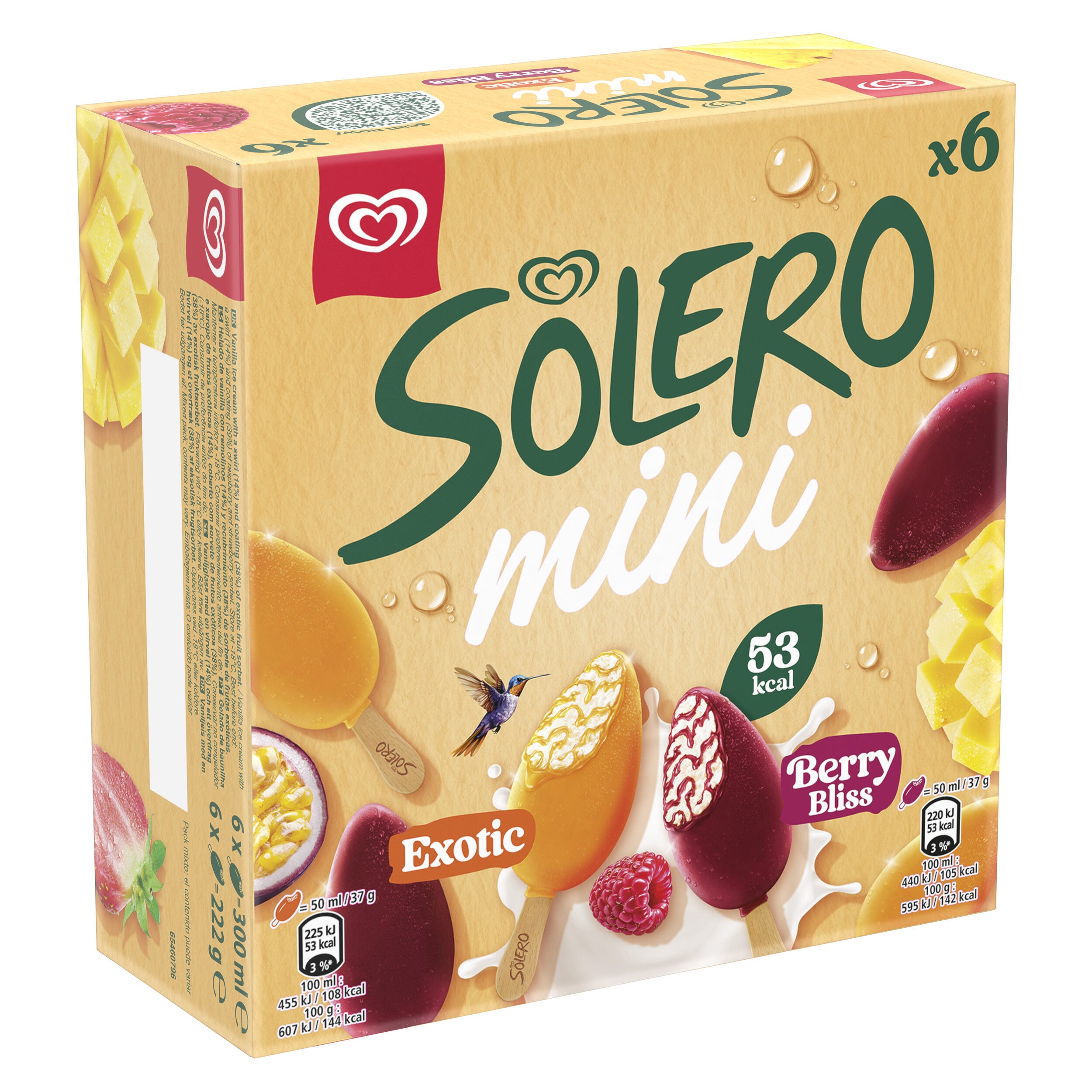 Helado mini mix Solero p6x50ml