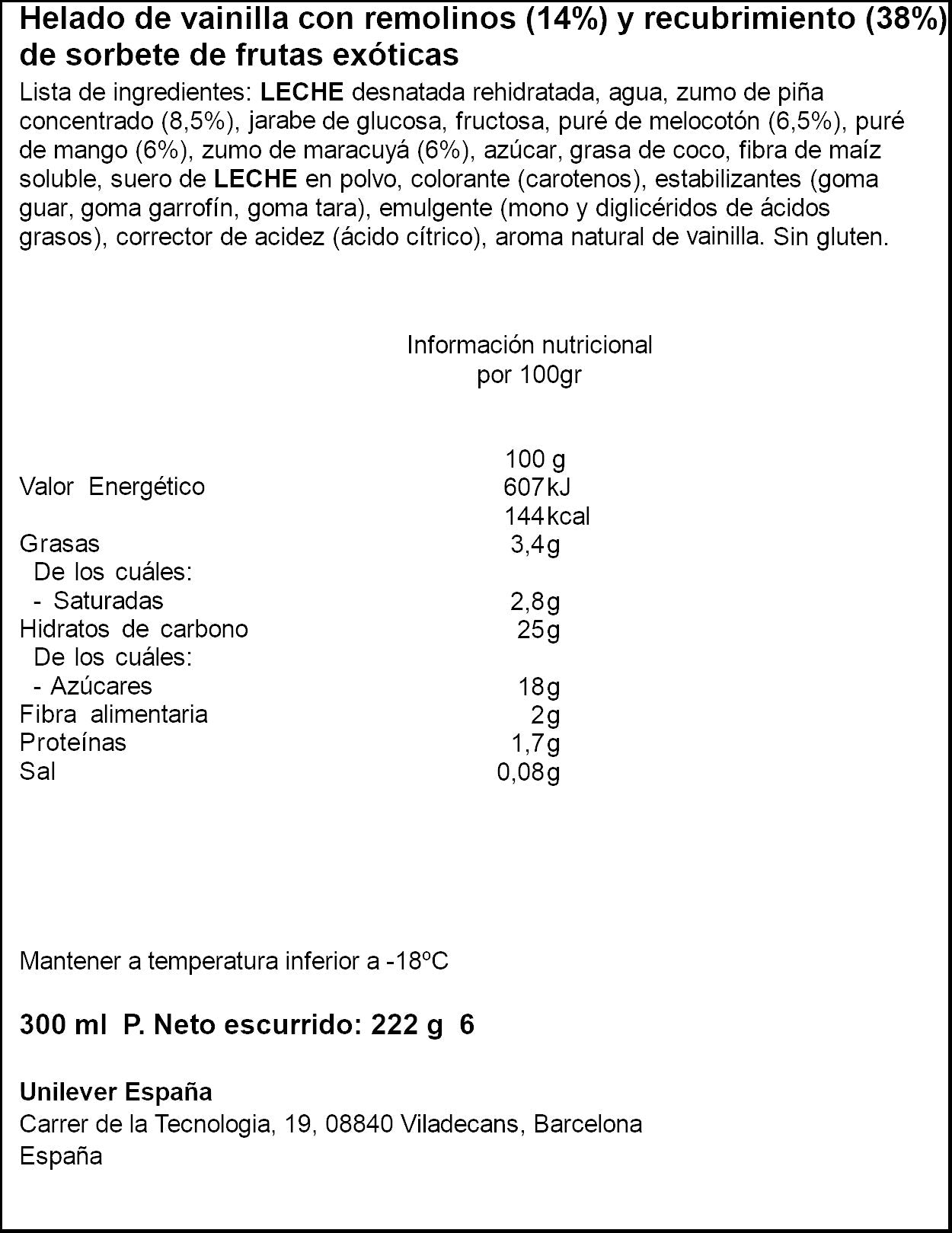 Helado mini mix Solero p6x50ml
