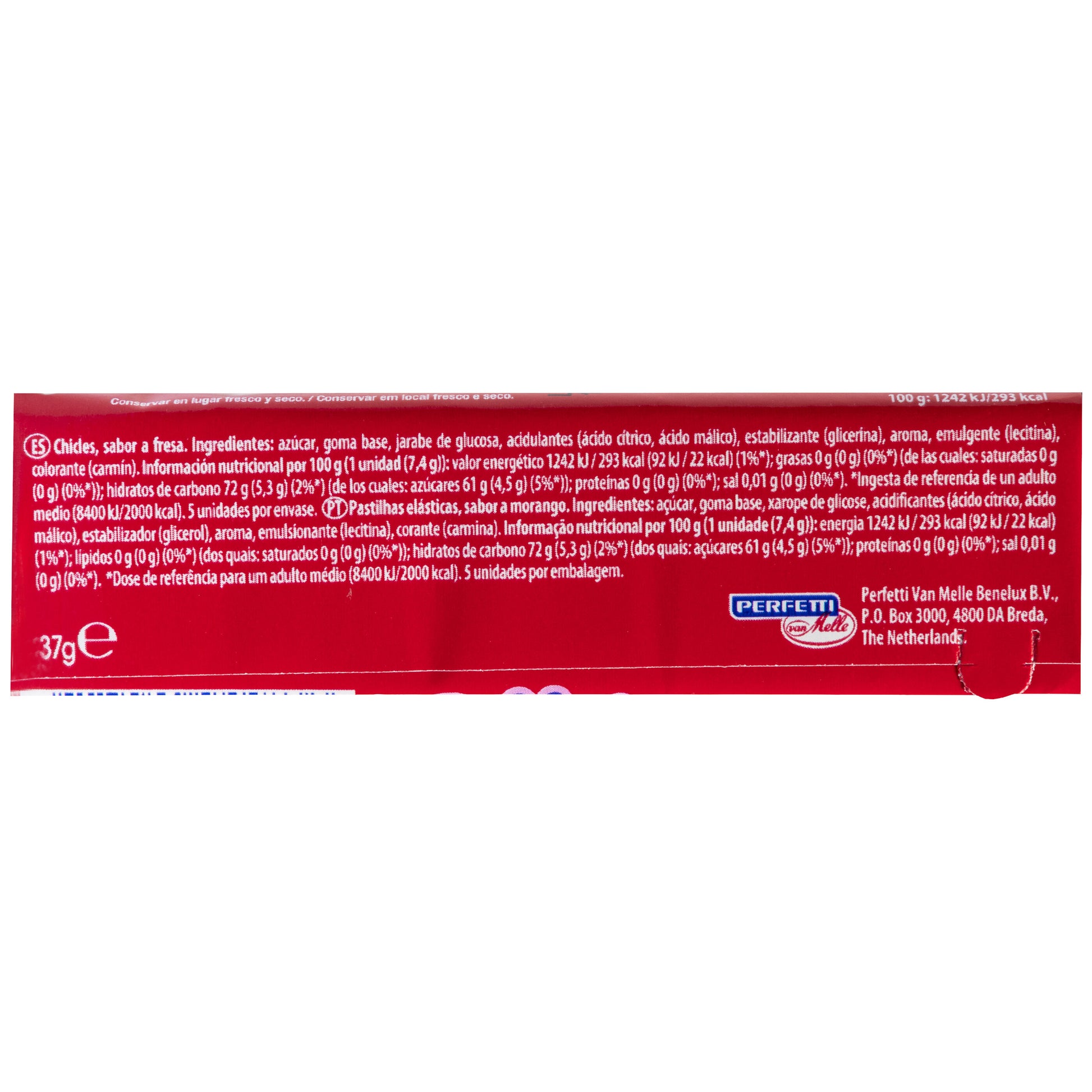 Chicle bubbaloo unitario Trident 38g