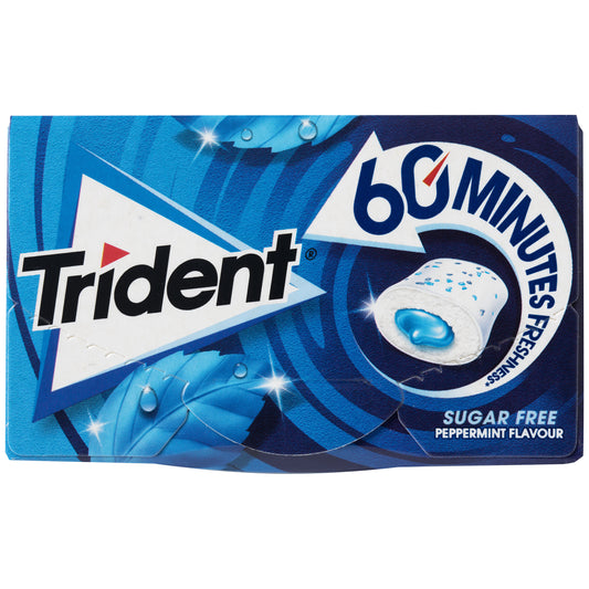 Chicle menta gragea 60 minutos Trident p3 20g/u La Despensa