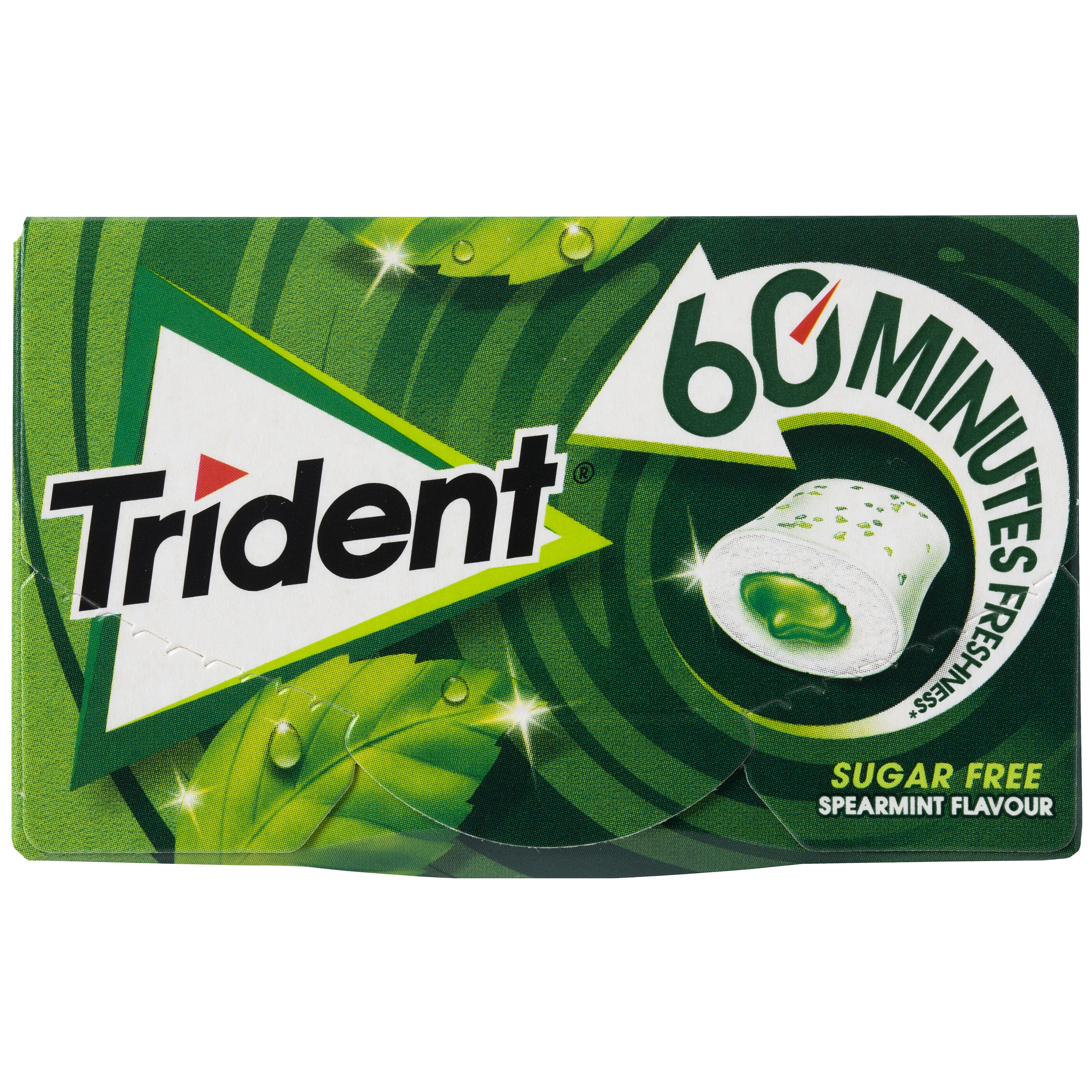 Chicle hierbabuena grag 60 minut Trident p3 22g/u