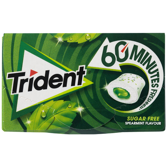 Chicle hierbabuena grag 60 minut Trident p3 22g/u La Despensa