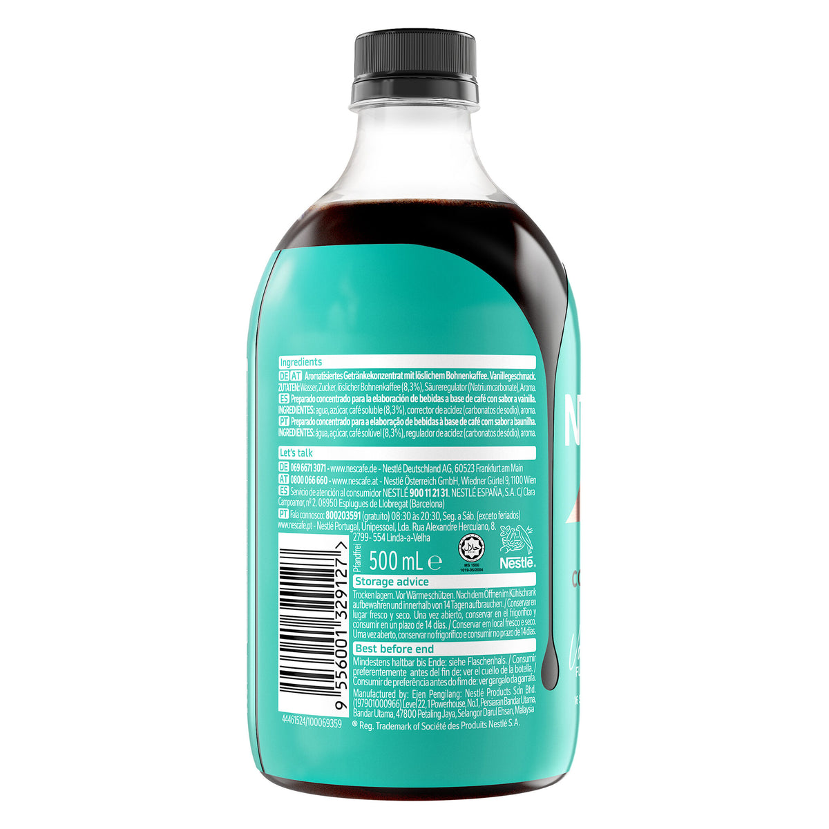 Concentrado cafe vainilla Nescafe 500ml