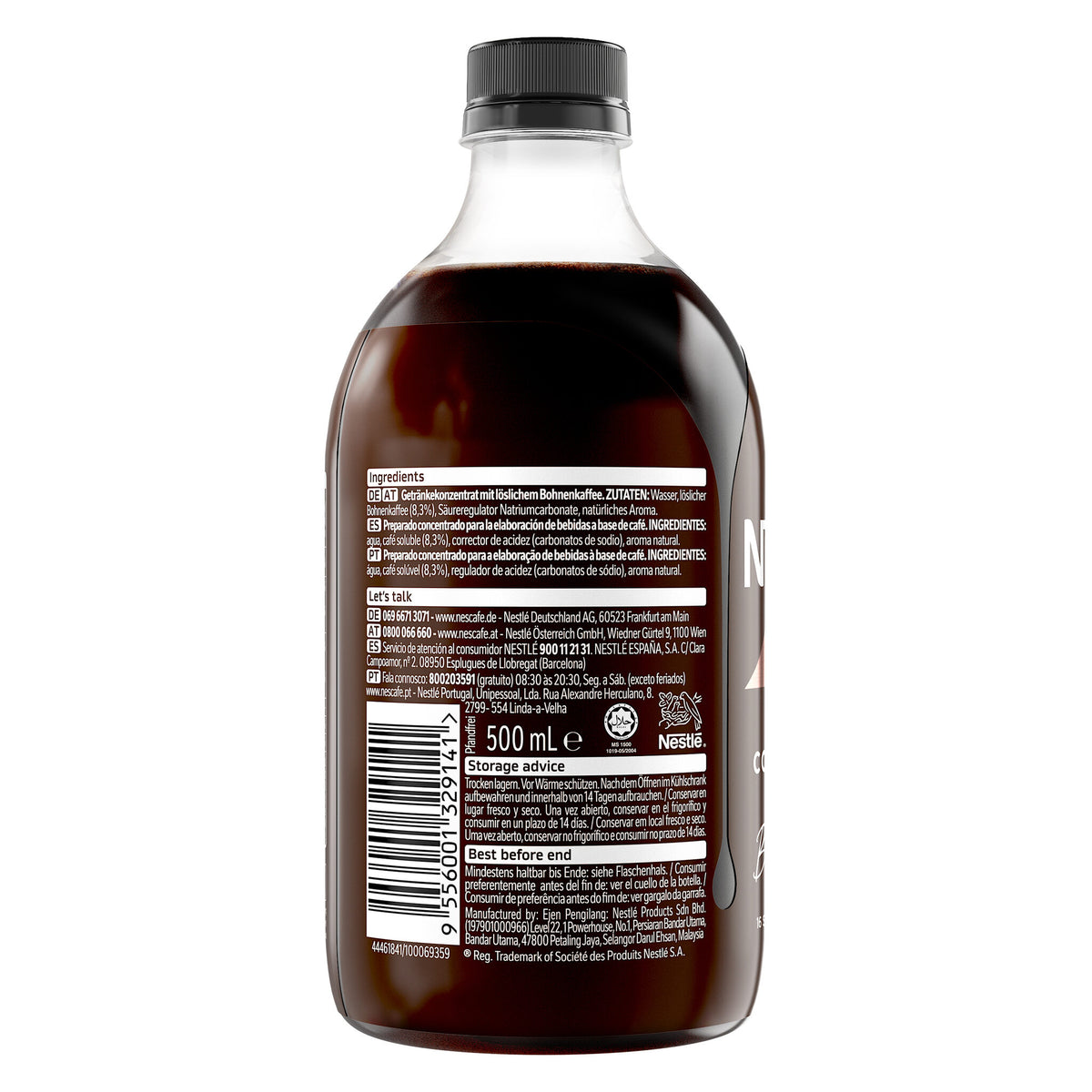 Concentrado cafe black s/az Nescafe 500ml