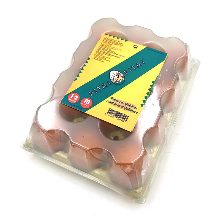 Huevo m gallina suelo Pitas p12u