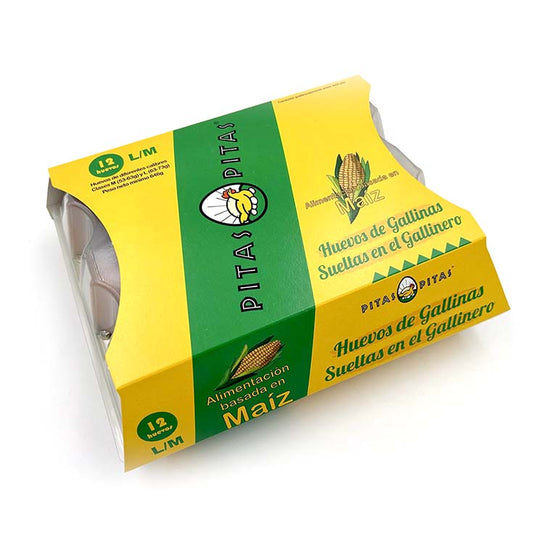 Huevos maiz clase m/l Pitas p12 La Despensa