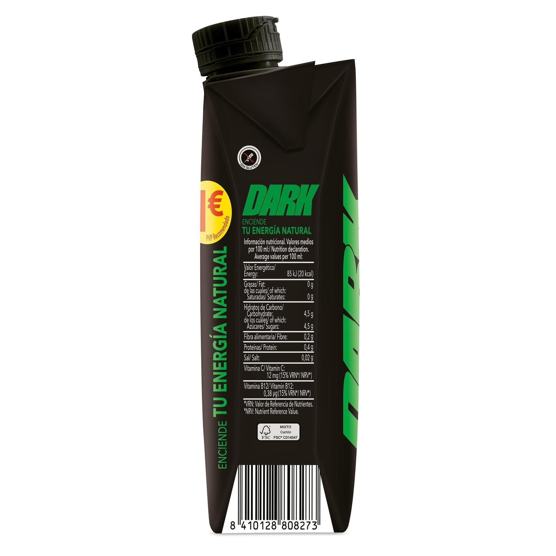 Bebida funcional dark bifrutas Pascual 330ml