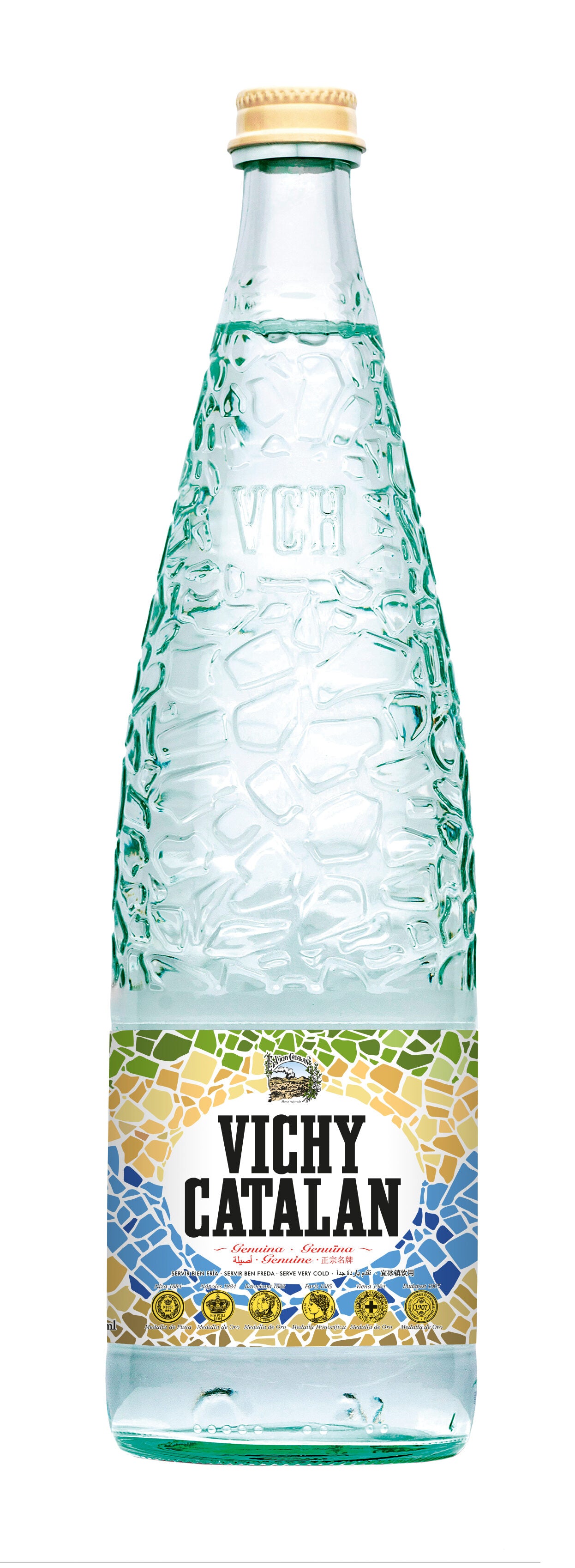 Agua mineral c/gas Vichy catalán 1l