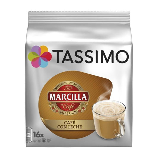 Café cápsula c/leche Marcilla Tassimo p16 184g La Despensa