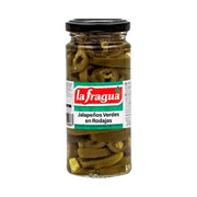 Jalapeños verdes rodajas cristal La fragua 130g escurr