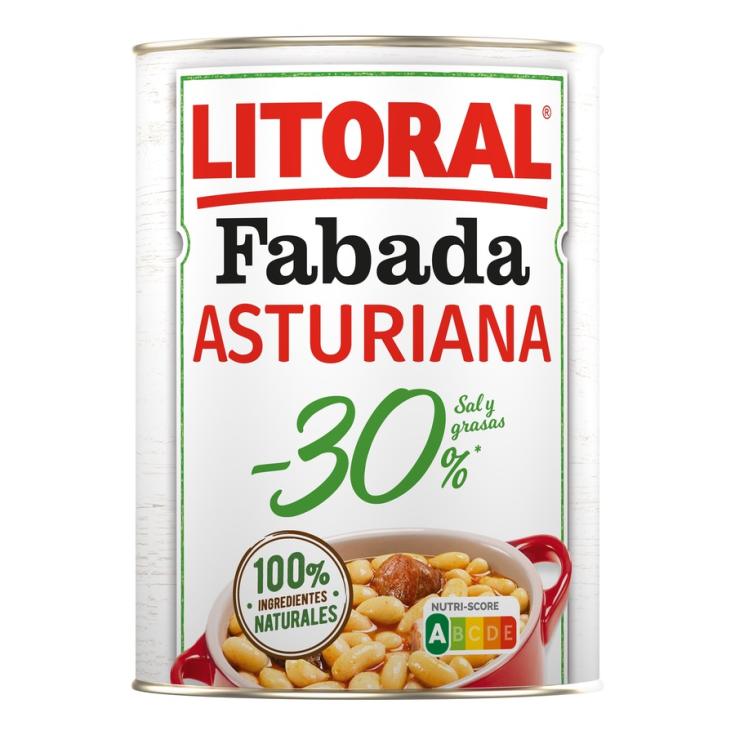 Fabada asturiana -30% sal/grasa lata Litoral 420g