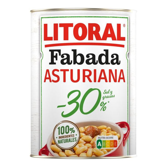 Fabada asturiana -30% sal/grasa lata Litoral 420g La Despensa