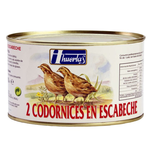 Codorniz en escabeche lata Huertas 500g La Despensa