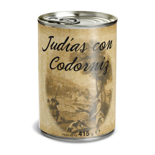 Judía c/codorniz lata Huertas 415g La Despensa