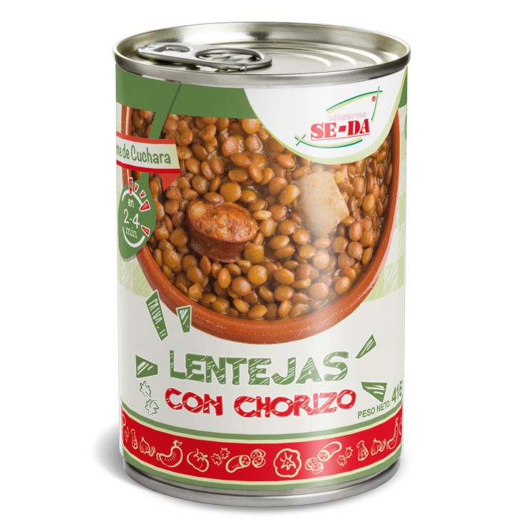 Lenteja c/chorizo se-da 415g