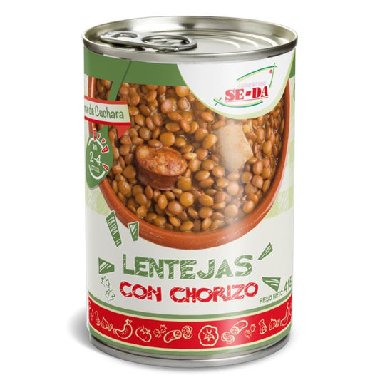 Lenteja c/chorizo se-da 415g La Despensa